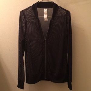 Fabletics See Through Zip-Up Hoodie